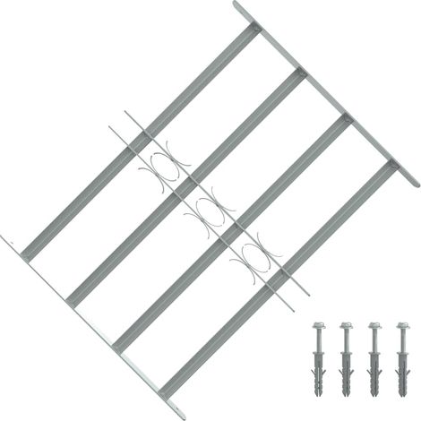 Grille de fenêtre réglable à 4 barres transversales 500-650 mm