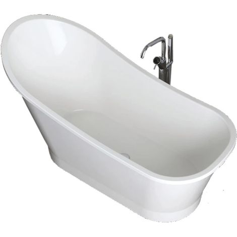 vasca da bagno "resia" bianca, 159x80x49 cm
