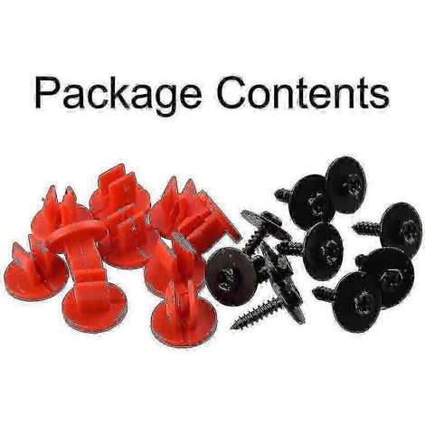 Kit de vis de fixation pour cache sous moteur Volvo V50 C30 et Jaguar Ford avec œillets en plastique et goupilles à tête ronde pour boucle de lampe de siège - YNP (1/5)
