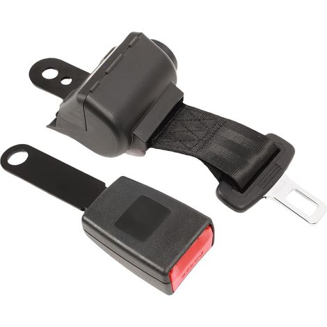 Ceinture de sécurité de Chariot élévateur Funieuse, Courroie de sécurité à Orklift Remplacement du Tracteur Rétractable Ceinture de sécurité, Réglable sur 41 Pouces de Matériau (1/5)