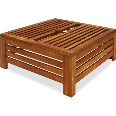 Supporto per ombrellone Copertura in legno di acacia (1/5)