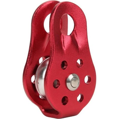 Poulie d'escalade en aluminium 7075 - Charge max 20KN - Portable et léger (1/4)
