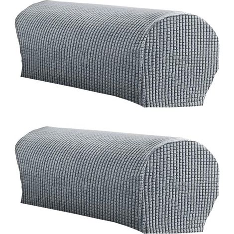 Housse d'accoudoir de fauteuil - 1 paire - Housse de meuble anti-rayures - Polyester - Housse de protection pour les accoudoirs du canapé - Housse d'accoudoir élastique amovible - Pour canapés, fauteu (1/5)