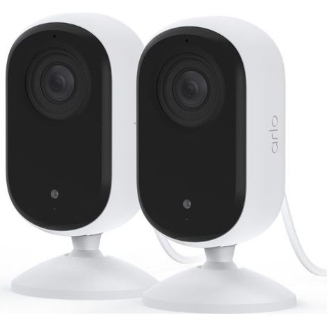 Pack de 2 caméra de sécurité extérieur Arlo Essential 2K intérieur