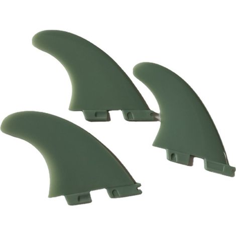 G5 Surfboard-Heckfinne der zweiten Generation, grün, Set mit 3 Zubehörteilen, automatische Wassertrennfinne, ohne Befestigungsschrauben. (1/5)