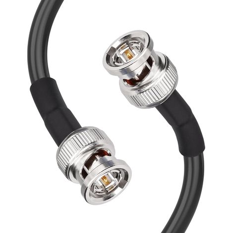 Câble SDI BNC 10m 3G/6G 75 ohms Cordon BNC Mâle à Mâle Câble RG59 pour Vidéo DVR Oscilloscopes Caméras de Surveillance CCTV (1/5)