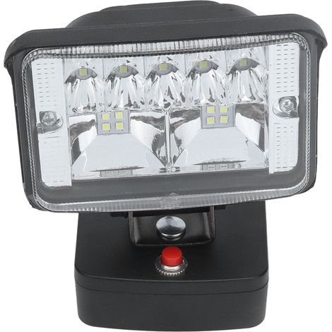 Lampe LED 11W orientable et clignotante pour extérieur, compatible batterie lithium 20V série BAT, outil d'éclairage portable (1/5)