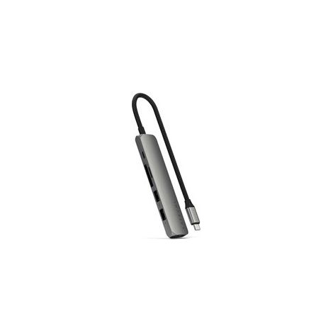 Station d accueil PC portable Satechi Hub USB C Multiport 6 en 1 Space Gray (1/4)