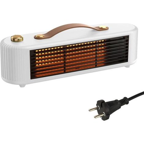 Mini radiateur soufflant à économie d'énergie, 800 W, Portable, en céramique, Thermostat - Blanc (1/5)
