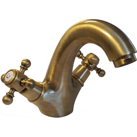 Mélangeur lavabo monotrou PAINI Tiffany Vieux Bronze (1/4)