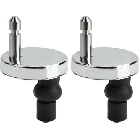 Juego de 2 fijaciones para asiento de inodoro Bisagra para asiento de inodoro Univers Tapa de inodoro Fijaciones para asiento de inodoro Fijación de repuesto para asiento de inodoro Fijación para asie (1/5)
