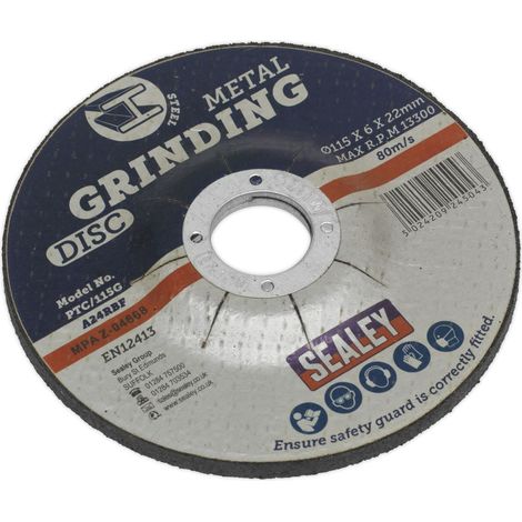 Sealey Grinding Disc �115 x 6mm �22mm Bore PTC/115G