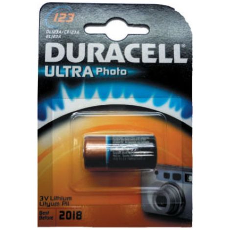 Batterie au lithium Duracell Ultra Photo DL123 3V pour appareil photo