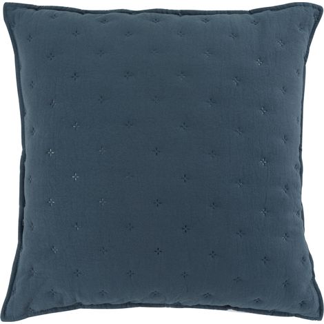 Housse de Coussin microfibre 40x40 cm Mellew Bleu (1/3)