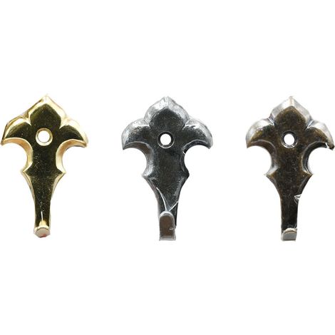GANCIO PER QUADRI 'GIGLIO MAGNUM' mm 45 - pz. 2 bronzato