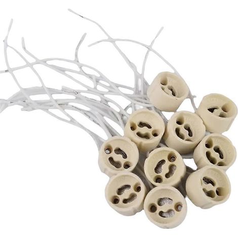 Set mit 100 GU10-LED-Fassungen mit Keramikgehäuse und Silikonkabel (1/5)