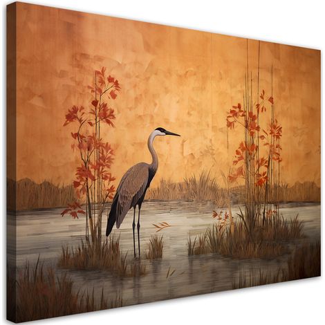 Tableau déco Grue orientale 100x70 (1/5)
