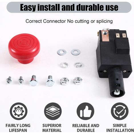 Bouton d'arrêt d'urgence universel 24 V/150 A, référence 4219553 SD150A-26 (1/5)
