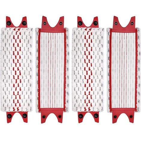 Lot de 4 têtes de balai plates en microfibre compatibles avec Vileda Ultramax (1/3)