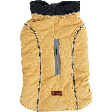 Manteau d'hiver pour chien, veste coupe-vent pour chien, vêtements froids pour animaux de compagnie pour chiens de petite, moyenne et grande taille-yellow XL