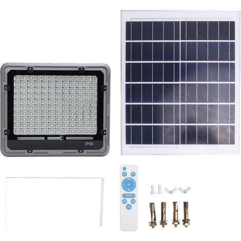 400W 120 5054LED lumière solaire IP66 étanche à l'eau télécommande projecteur pour mur extérieur hangar grange 15000mAh batterie