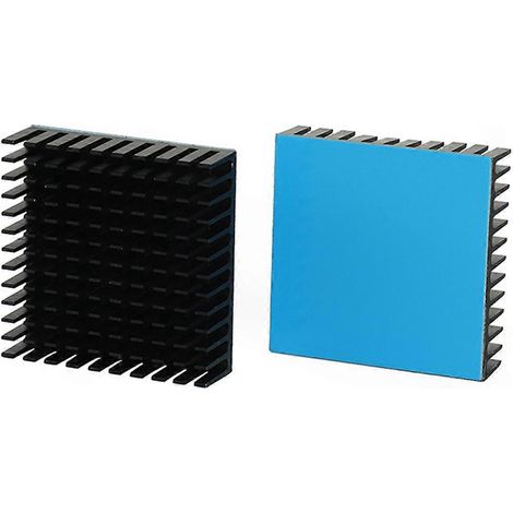 Set mit 2 Kühlkörpern für 3D-Drucker, für elektronische Prozessoren.