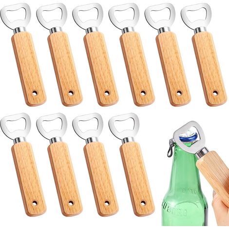 15 bois ouvre-bouteille Bieröffner Graviert cadeau hommes (1/5)