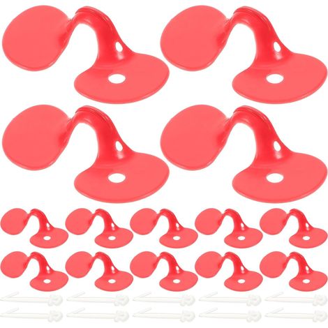 Lunettes Anti-picotements pour Poulets en Abs Rouge, Surface Lisse et Matériau Sûr, Lot de 100, pour Ferme et Serrage Couleur Aléatoire (1/5)