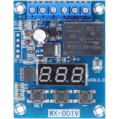 Module de Détection de Tension 24V avec Relais à Retard Numérique et Modes Multiples (1/5)