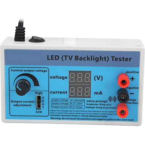 Multifunktionaler LED-TV-Hintergrundbeleuchtungstester, Reparaturwerkzeug für LED-Streifen und LED-Leuchtperlen, Lichtdetektor, 0–230 V Ausgang, EU-Stecker 220 V (1/5)