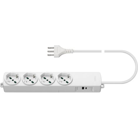 VIMAR - 01296.2USB.CC.B Presa multipla 4 univ.+USBA+USBC bianco