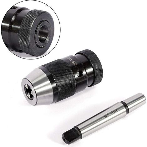 Mandrin de perçage avec mandrin 1-13 mm MK2 MT1-B16, alliage et acier 45 pour perceuses diverses, fraiseuses, tours, outils à main électriques (1/5)