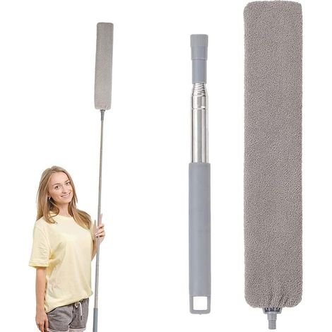 Telescopic Duster – Adjustable Brush 41.5–214 cm, Ideal for Sofas, Beds, Furniture and Floors – Ergonomic Handle (1/5)