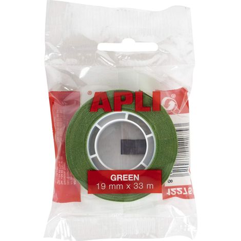 APLI – Nastro adesivo Sacchetto verde 19 mm x 33 m Verde (1/2)