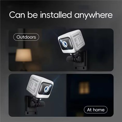 FLITI Wireless WiFi Camera 1600mAh White ABS - Motion Detection & Smart Alert, Cloud Storage, Compact Indoor/Outdoor Design (1/5)