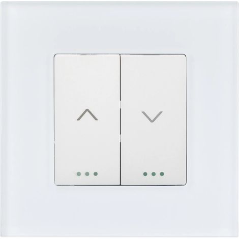 Schalter für automatische Rollläden mit PC-Rahmen Modern Weiß (1/5)