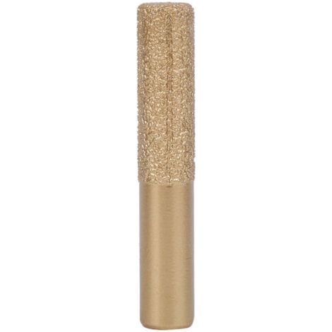 Mèches de routeur en diamant, tige droite brasée dorée pour couteau à couture de marbre en pierre de Quartz 12.7x13.5 75mm (1/4)