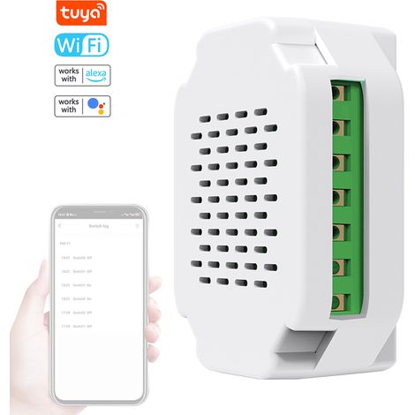 Tuya WiFi contrôleur marche-arrêt Intelligent domotique relais commutateur Smartphone APP contrôle Compatible avec Alexa et pour la voix (1/5)