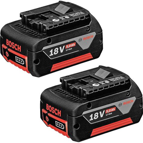 Set di 2 batterie 5Ah 18V BOSCH Professional 1600A002U5 (1/3)