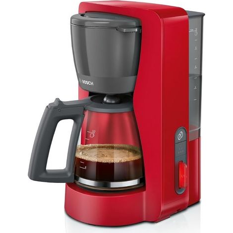 Bosch TKA3M134 Macchina per Caffe' con Filtro 1,25 L Rosso (1/2)