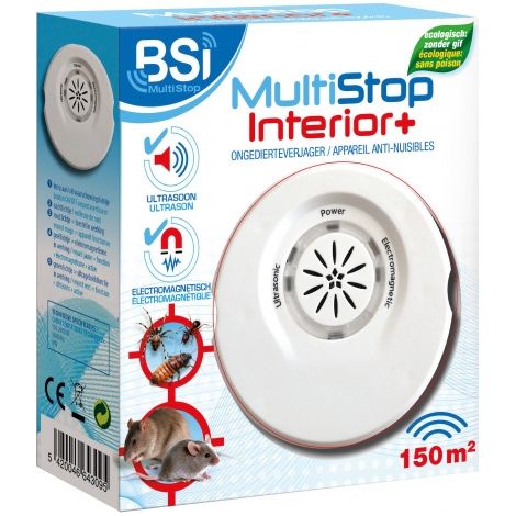 Répulsif insectes ultrason et électromagnétique – Protection jusqu'à 150 m² – Inoffensif pour humains et animaux – Alimentation secteur (1/4)
