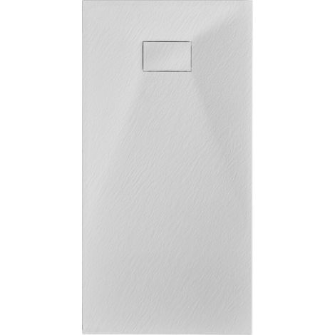 SKLUM Soho rechteckige, rutschfeste, extraflache Duschwanne aus SMC-Harz Weiss 150 x 70 cm                                 