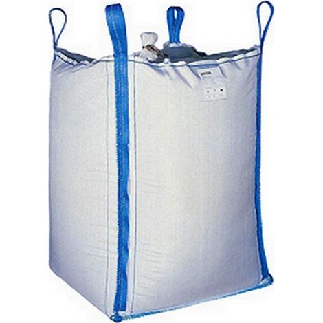Dulary – Sac à gravats Big Bag 1500 kg – Ouverture totale avec 4 sangles – Fond plat pour chargement facile – Conteneur pour charges lourdes