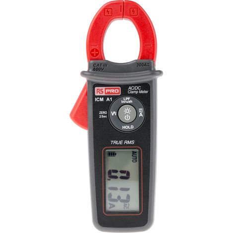 Pince multimètre ICMA1 RS PRO, 300A c.c., 300A c.a. ( Prix pour 1 )