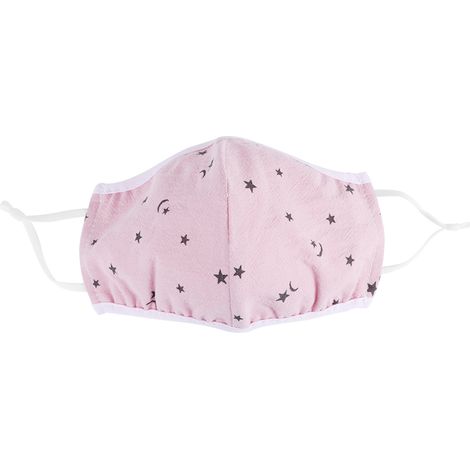 Lot de 4 masques de protection respiratoires unisexes pour adultes, respirants, anti-poussière et lavables, rose (1/5)