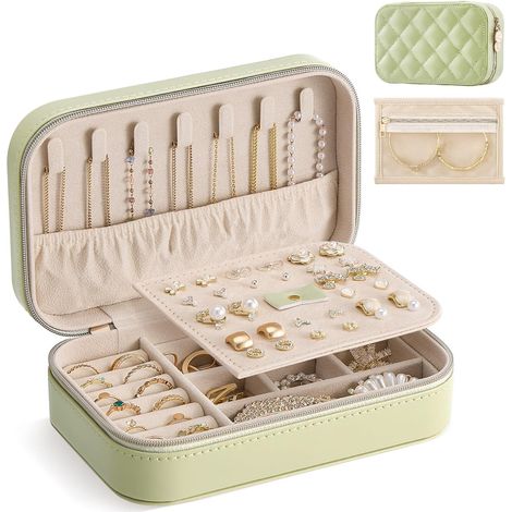 Boîte à Bijoux de Voyage Compacte en PU Imperméable (1/5)
