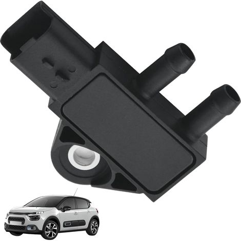Capteur de Pression Gaz d’Échappement 9645022680 9662143180, Compatible avec C3 C4 C5 C6 Berlingo DS3 DS4 DS5 Jumpy et pour 207 208 307 308 508 Expert