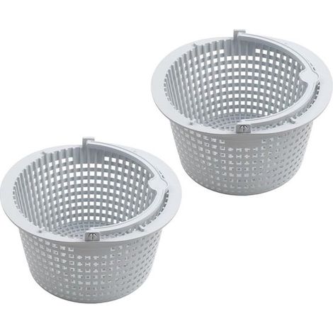 Cestello filtro skimmer in 2 pezzi, compatibile con lo skimmer per piscina Hayward SPX1091C WB736660, ricambio a montaggio diretto. (1/5)