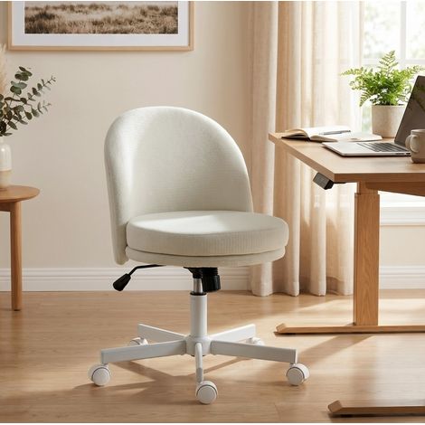 MEUBLIV Bürostuhl 58x57x83 cm Elfenbein – drehbar mit Wippfunktion (1/5)