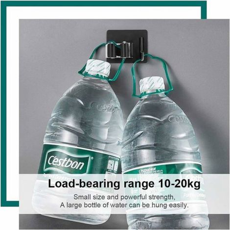 Porte-Balai - Acier Inoxydable 304 - Sans Perçage - Capacité 10 kg - Pour Cuisine Salle De Bain - 2 Pièces (1/4)